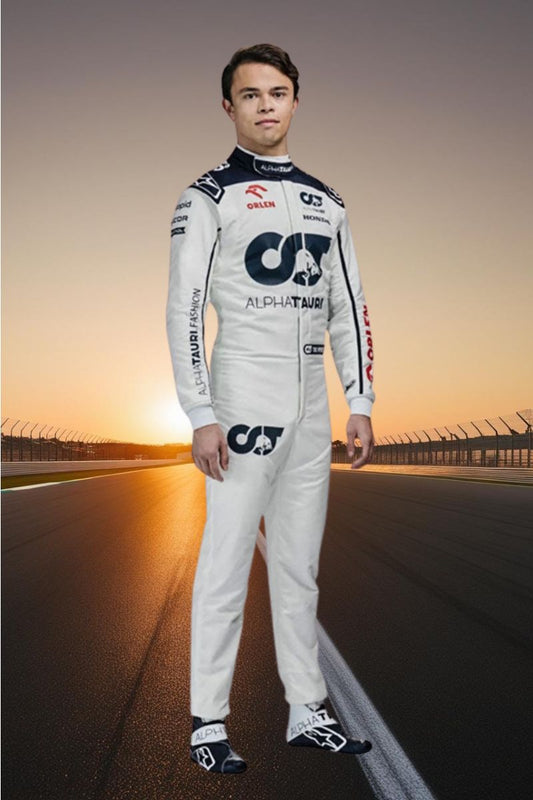2023 Nyck De Vries Alphatauri F1 Racing Suit CIK/FIA LEVEL2 Go Kart Racing Suit