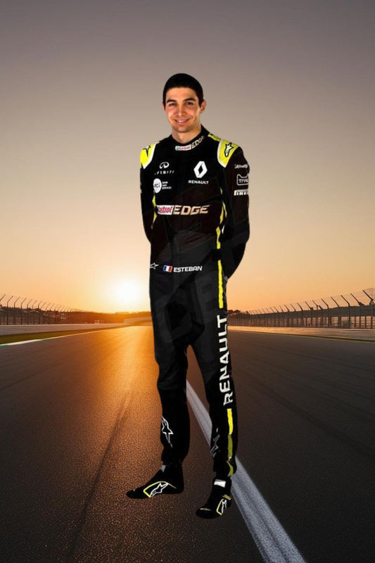 2020 Esteban Ocon Renault F1 Racing Suit CIK/FIA LEVEL2 Go Kart Racing Suit