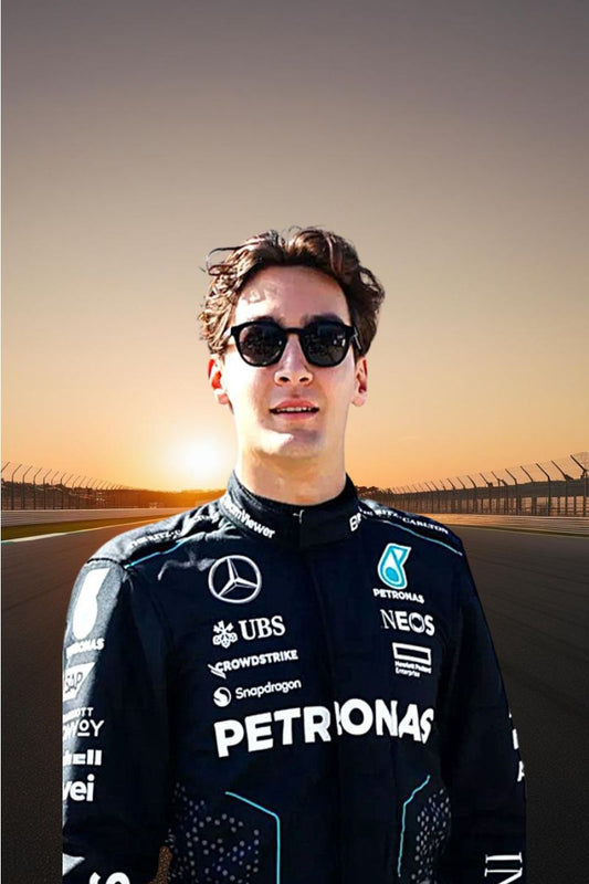 2024 George Russell Mercedes Petronas Racing Suit CIK/FIA LEVEL2 Go Kart Racing Suit