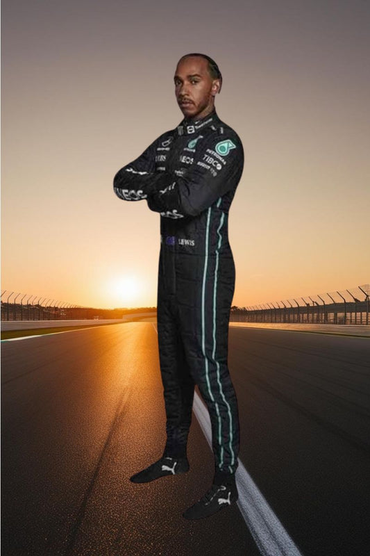 2022 Lewis Hamilton Petronas Mercedes Racing Suit CIK/FIA LEVEL2 Go Kart Racing Suit