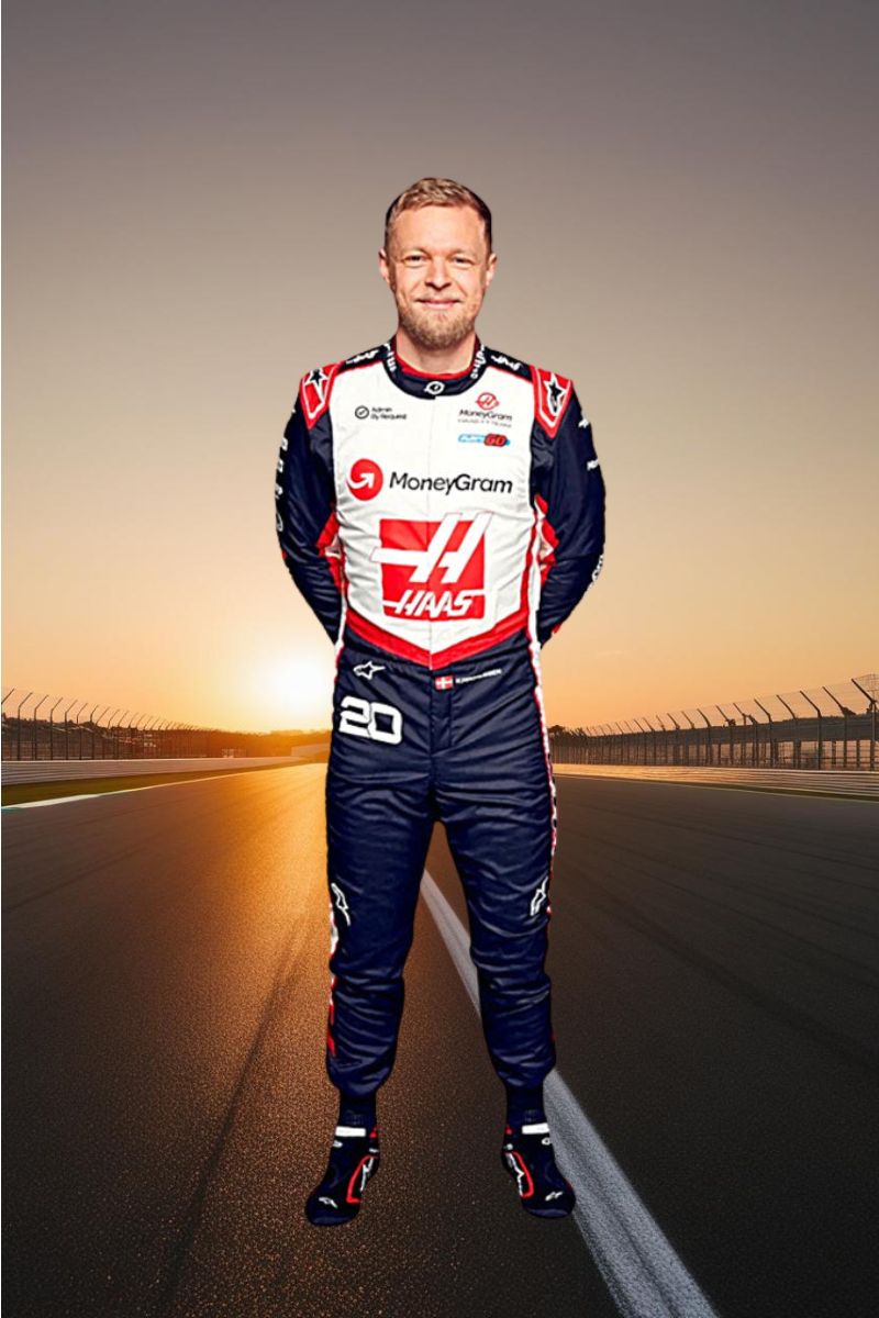2024 Kevin Magnussen Haas F1 Racing Suit CIK/FIA LEVEL2 Go Kart Racing Suit
