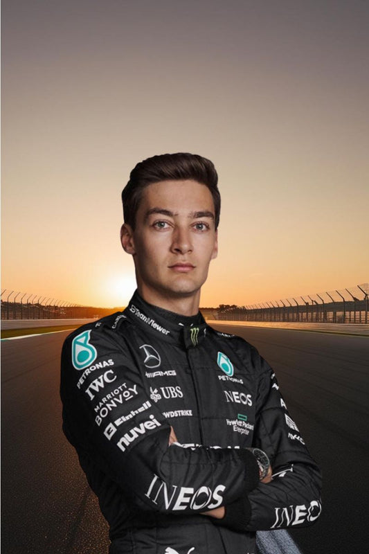 2023 George Russell Mercedes Racing Suit CIK/FIA Level 2 F1 Go Kart Racing Suit