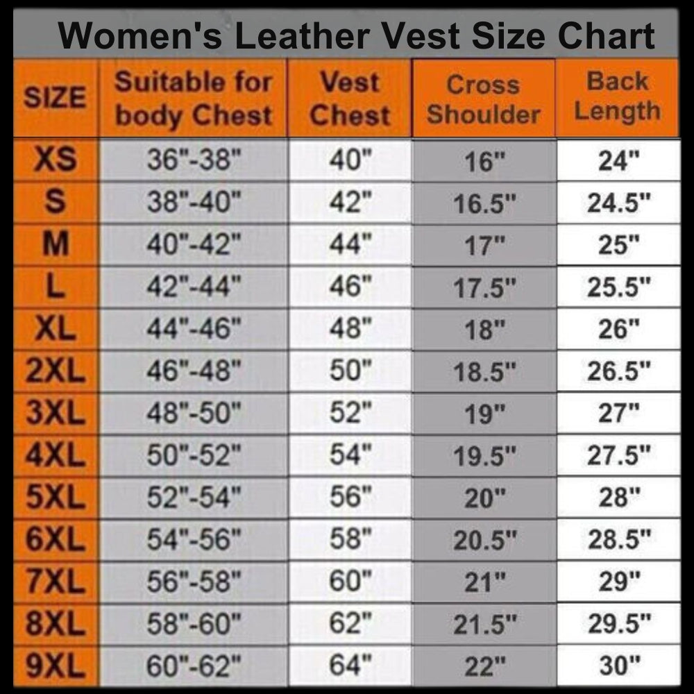 Women's Premium Leather Vest Fashion Blue-Orange Paisely Lining Motor-cycle Waist-coat