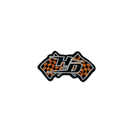 HARLEY DAVIDSON EMBROIDERED PATCH Harley Nation Racing Flags Sew on PATCH 5 INCH