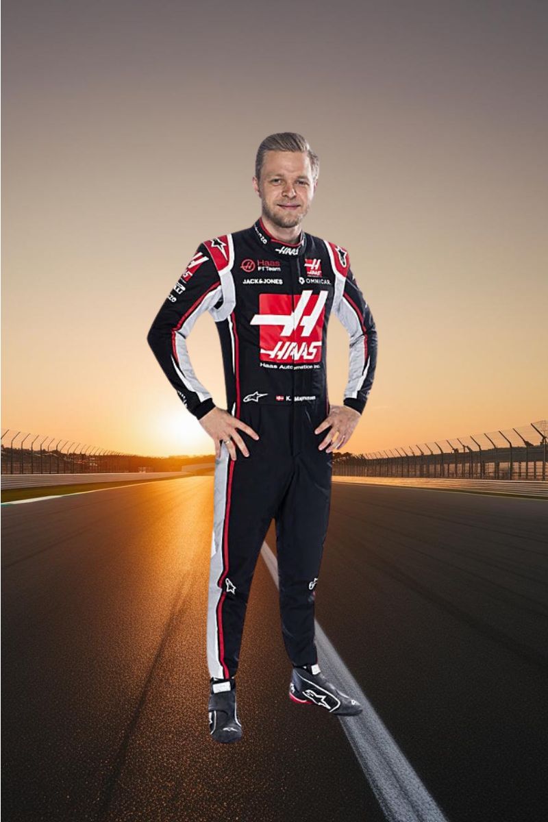 2020 Kevin Magnussen Haas F1 Racing Suit CIK/FIA LEVEL2 Go Kart Racing Suit