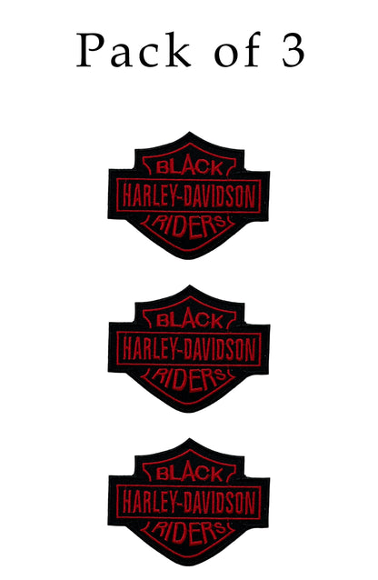 HARLEY DAVIDSON Embroidered 4 Inch RED Sew Patch