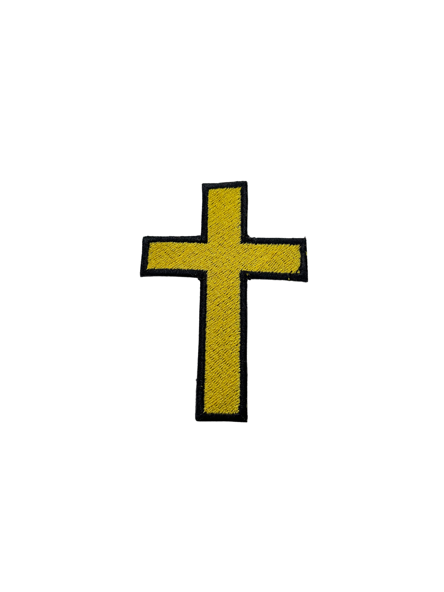 CHRISTIAN CROSS PATCH Iron-On Embroidered Jesus Crucifix Church Religious Symbol