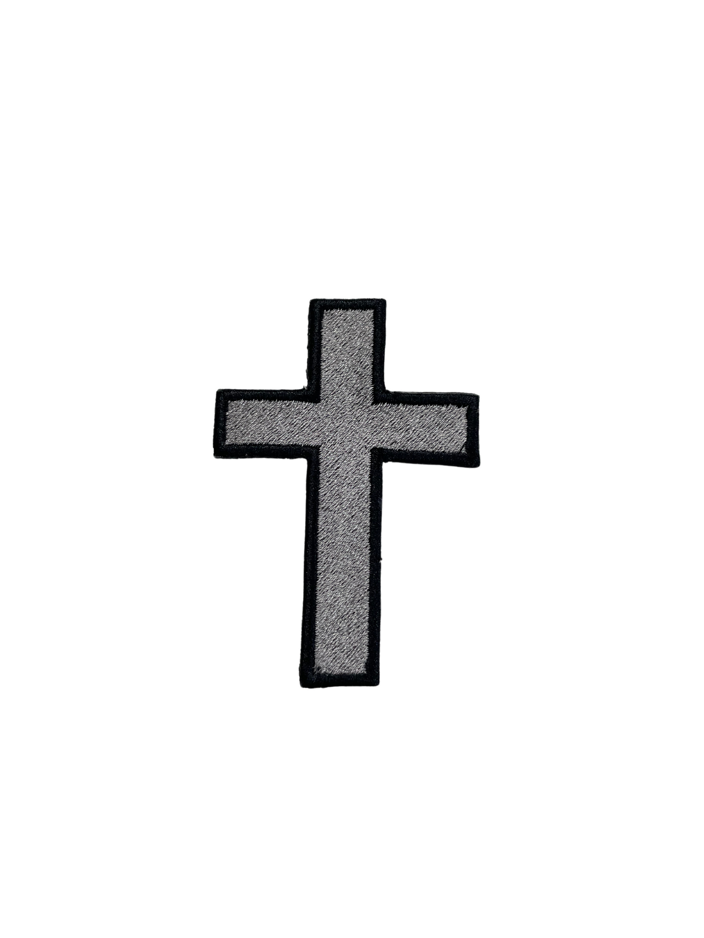 CHRISTIAN CROSS PATCH Iron-On Embroidered Jesus Crucifix Church Religious Symbol