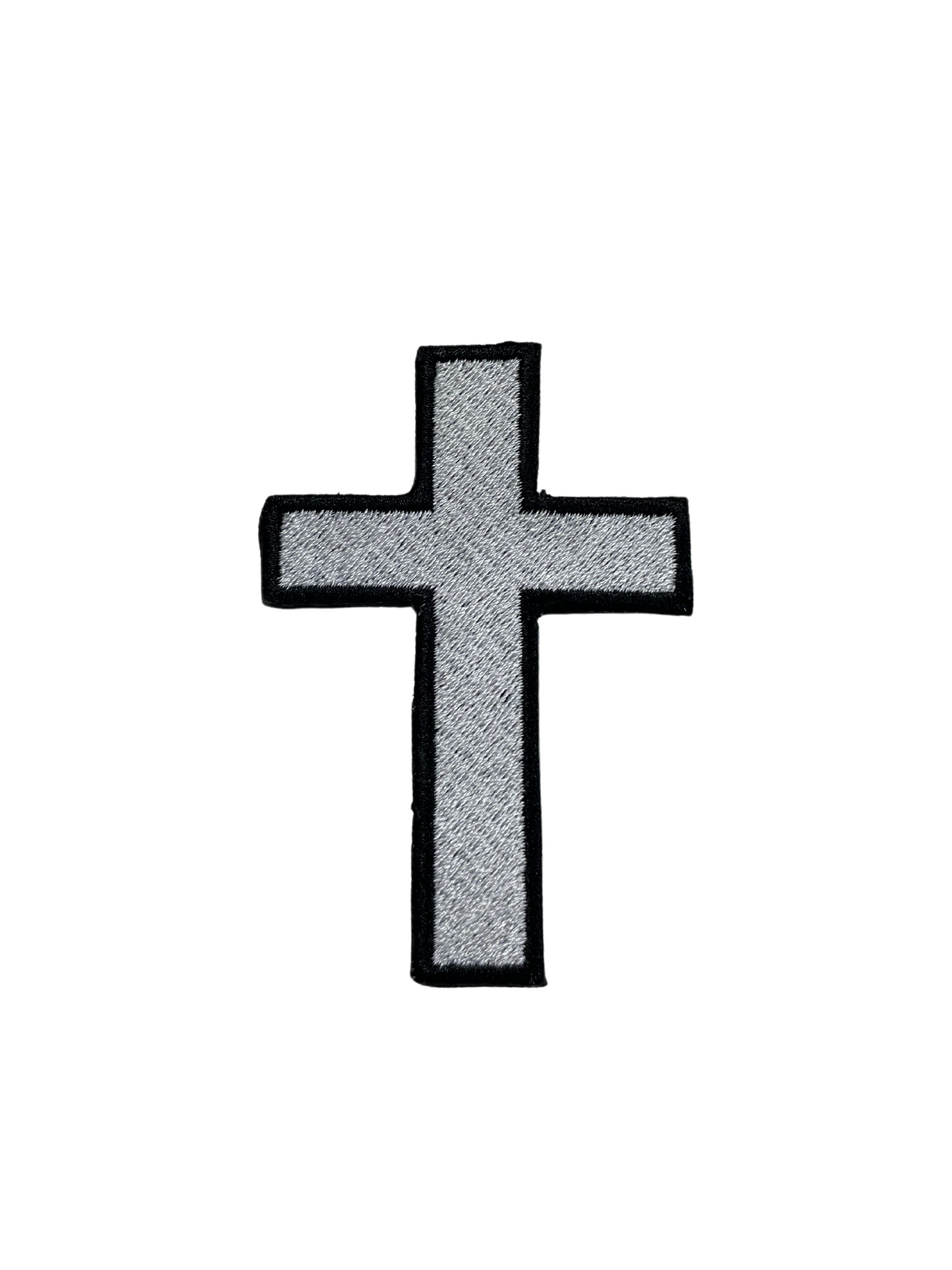 CHRISTIAN CROSS PATCH Iron-On Embroidered Jesus Crucifix Church Religious Symbol