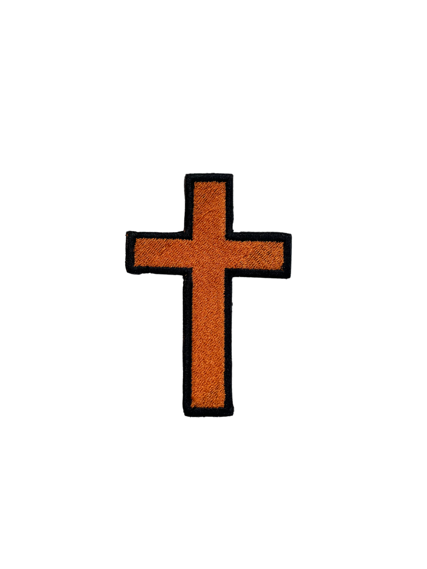 CHRISTIAN CROSS PATCH Iron-On Embroidered Jesus Crucifix Church Religious Symbol