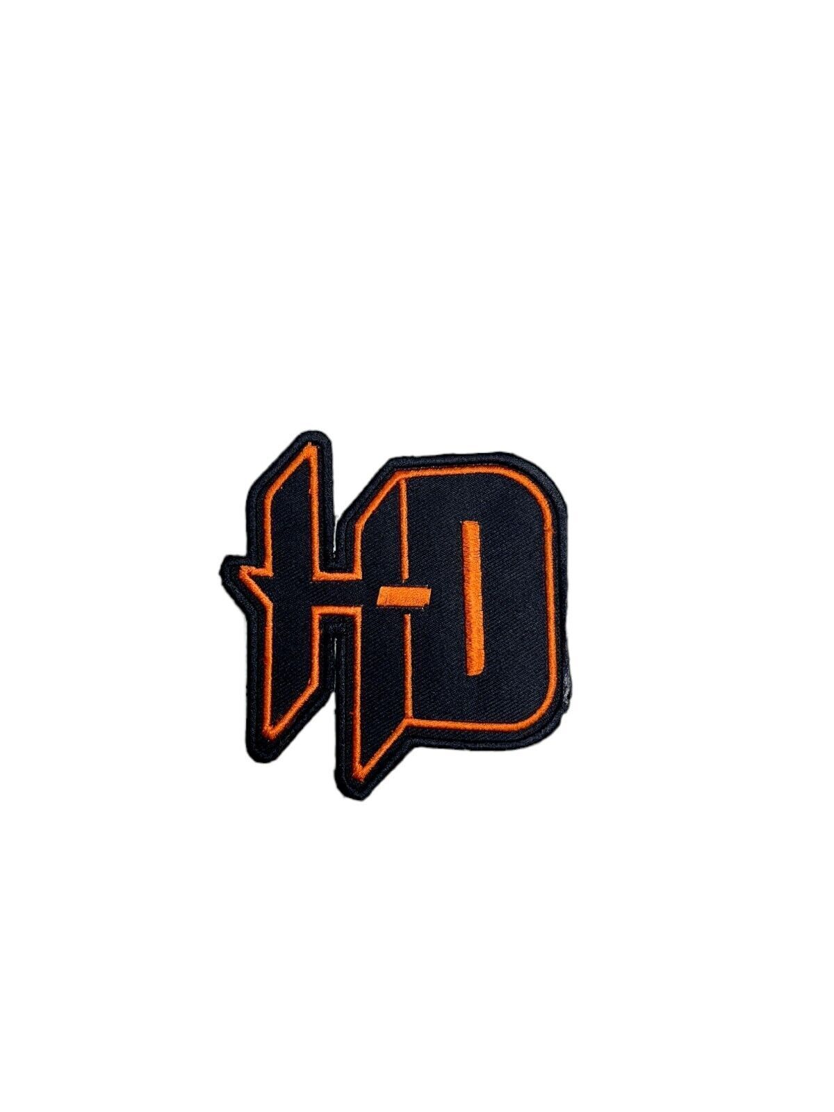 Harley-Davidson HD Emblem Black & Orange Iron-Sew-On Patch /4'' Embroidery Patch