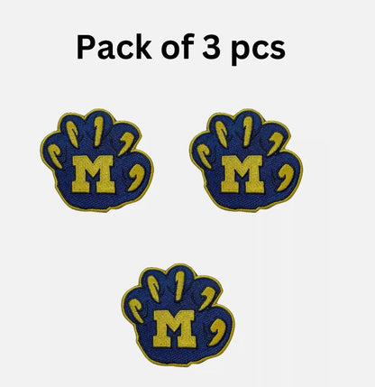 University of Michigan patch - 3.5" Vintage Embroidered iron / Sew on Patch