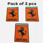 Ferrari Orange Big - Embroidered 7.0 inches large Patch - Iron / Sew on Patch