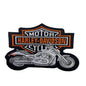 Harley Davidson Motorcycle Embroidered Patch Iron-Sew-On Patch Big Bike