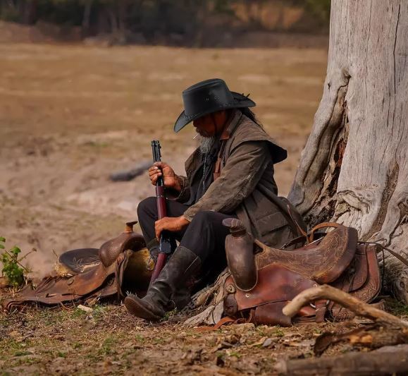 Western REAL Leather Cowboy hat - Men and Women Cowboy Hat Vintage Style Braided