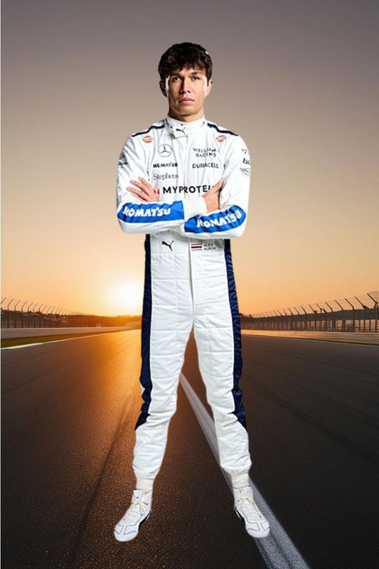2024 Alexander Albon Williams F1 Racing Suit CIK/FIA LEVEL2 Go Kart Racing Suit