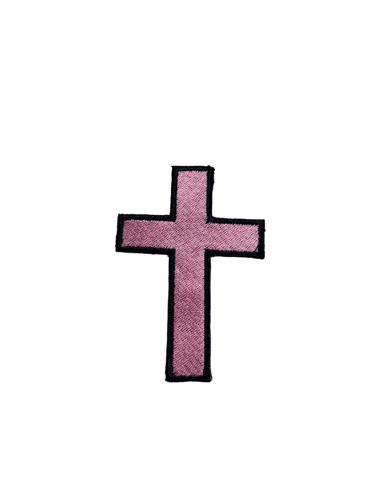 CHRISTIAN CROSS PATCH Iron-On Embroidered Jesus Crucifix Church Religious Symbol