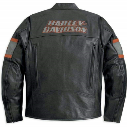 Men's Harley Davidson Screaming Eagle Motorcycle Genuine Cowhide Leather Jacket