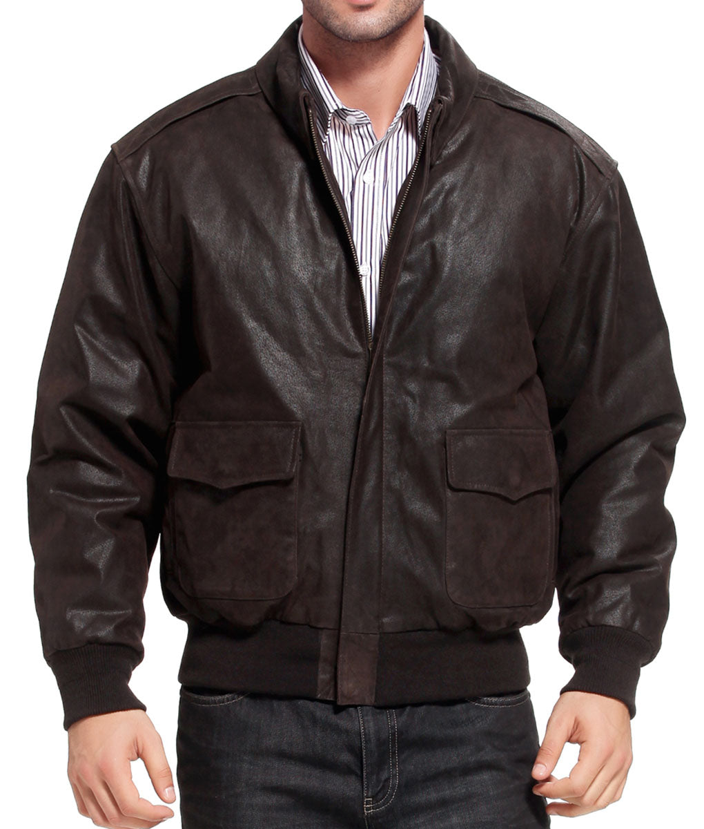 Air Force A2 Flight Brown Bomber Jacket – Timeless Style &amp; Premium Craftsmanship