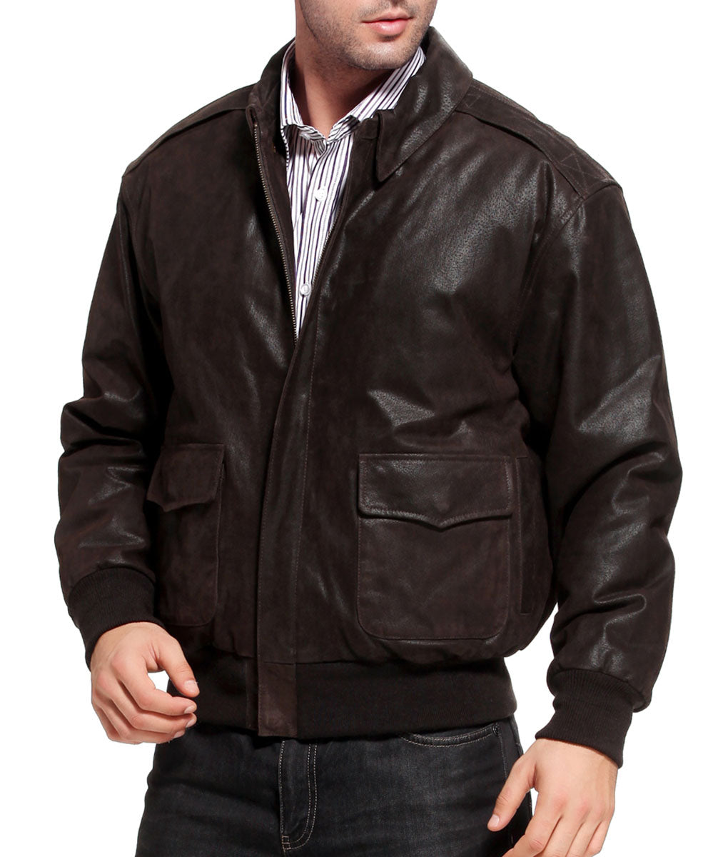Air Force A2 Flight Brown Bomber Jacket – Timeless Style &amp; Premium Craftsmanship