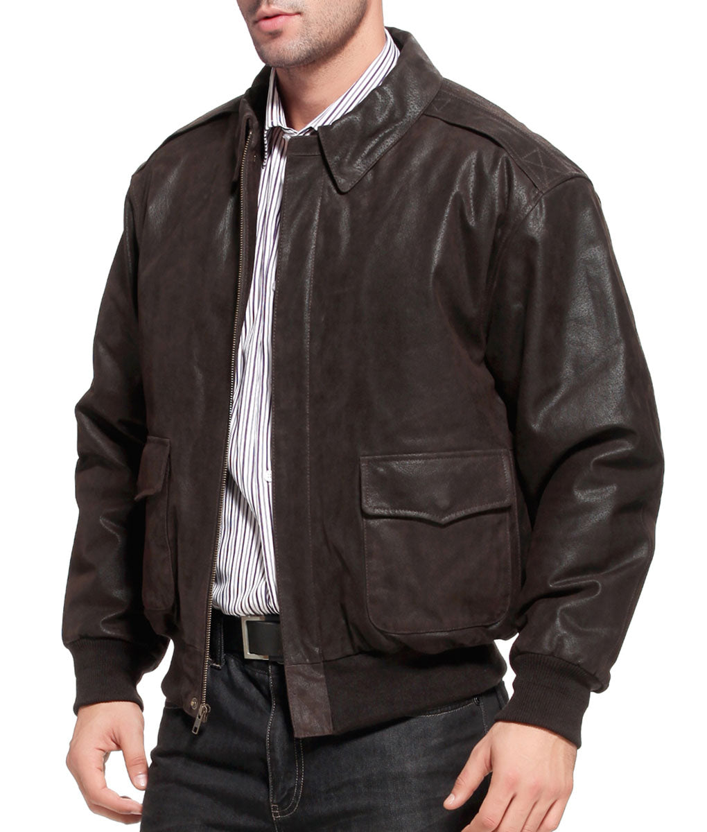 Air Force A2 Flight Brown Bomber Jacket – Timeless Style &amp; Premium Craftsmanship