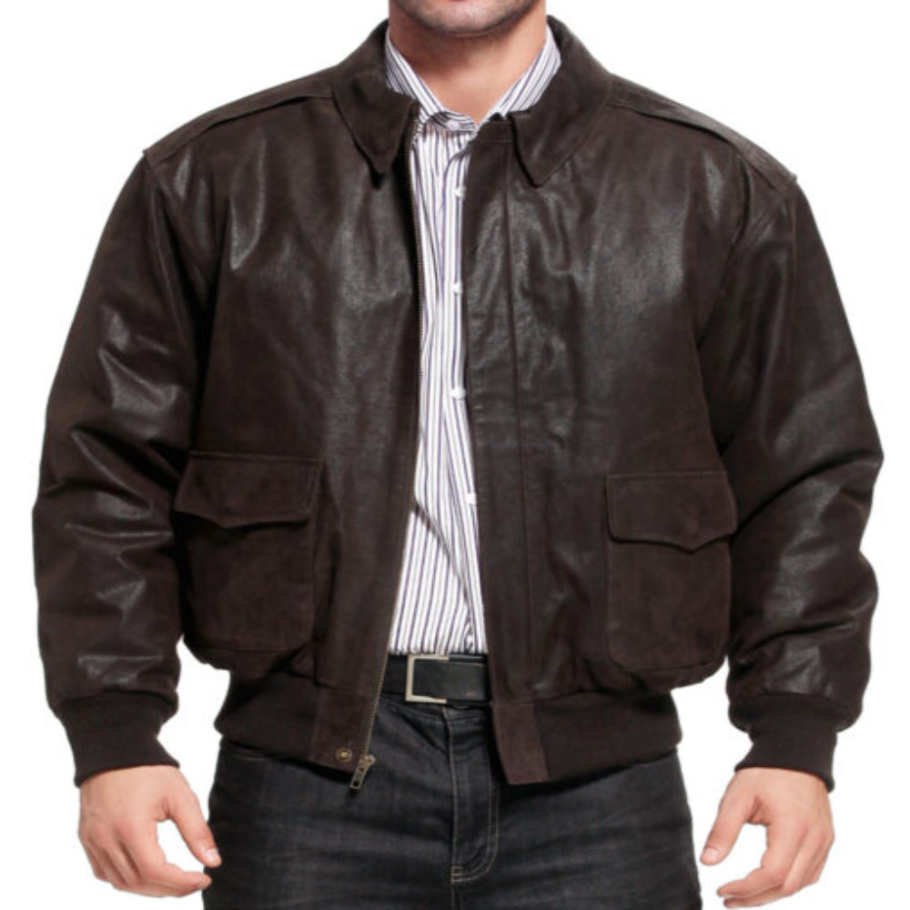 Air Force A2 Flight Brown Bomber Jacket – Timeless Style &amp; Premium Craftsmanship