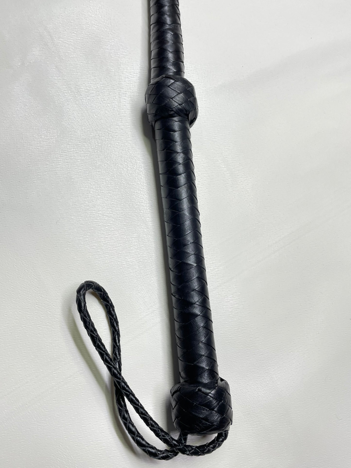 Real Calf Leather Bull Whip 4/6/8 Feet Long 12-Plait Bullwhip - Loud Crack Sound