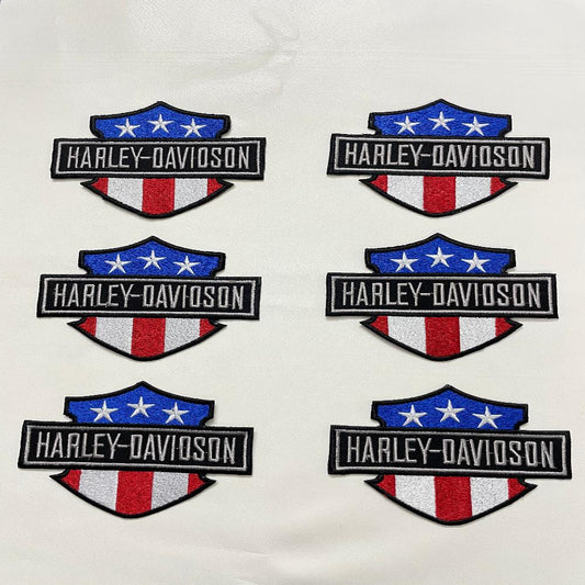 Harley Davidson American 5 inch Embroidered Patch - Motorbike Jacket Vest Patch