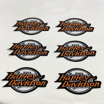 Harley Davidson Embroidered 5" Patch - Motorcycle Jacket Vest Embroidery Patch