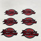 Harley Davidson Red 5" inch Patch Motorcycle Jacket Vest Embroidery Patch