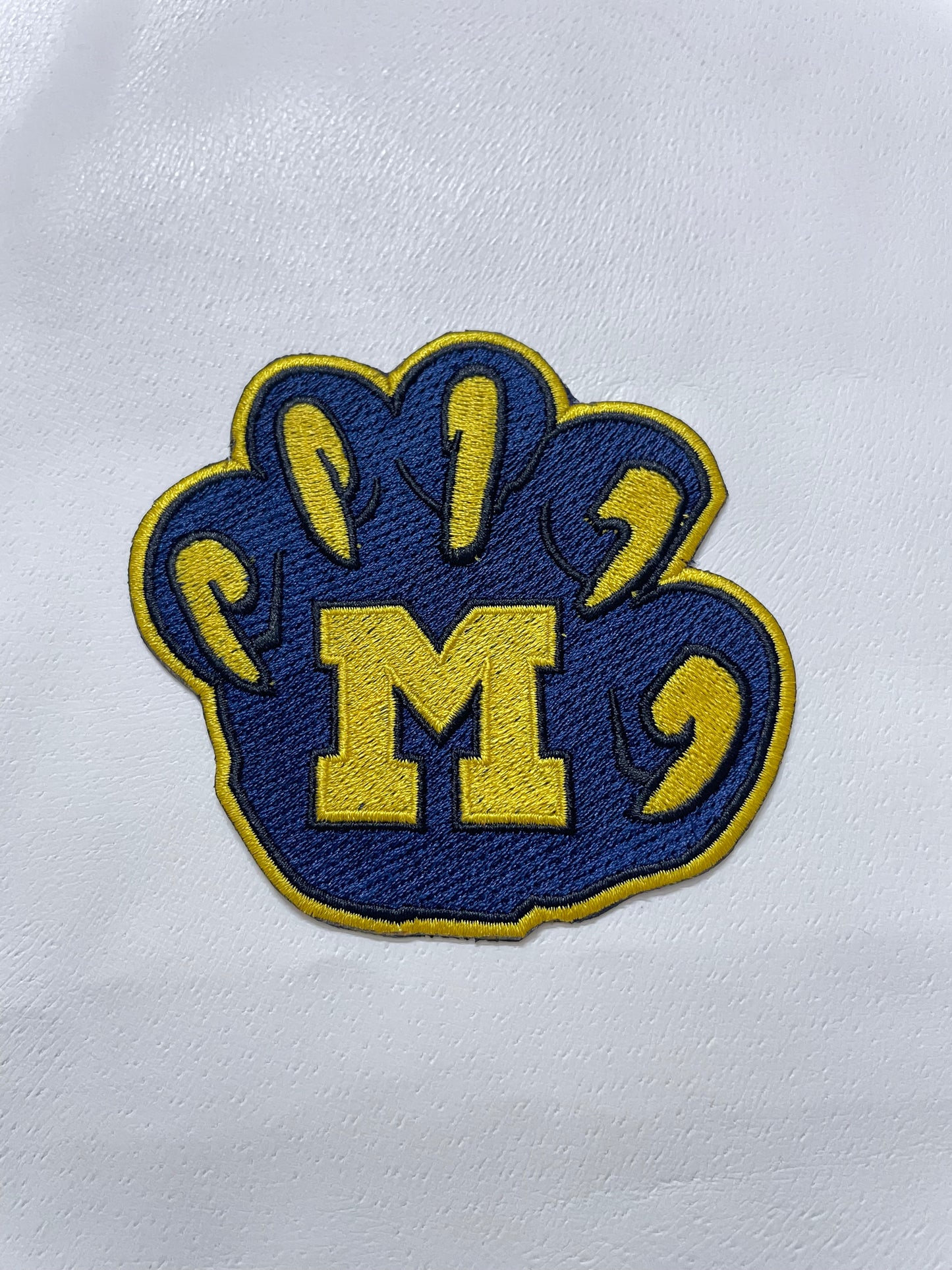 University of Michigan patch - 3.5" Vintage Embroidered iron / Sew on Patch