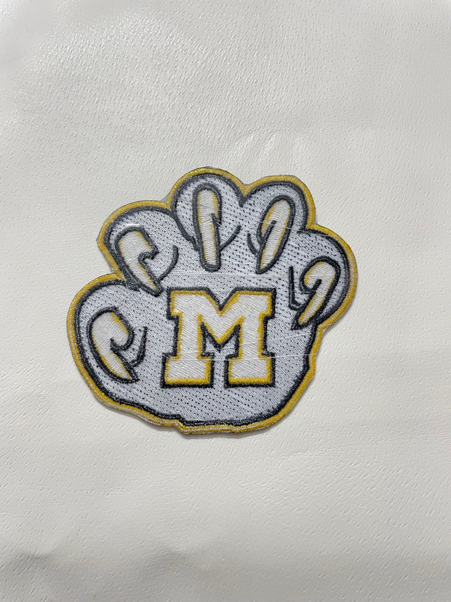 University of Michigan patch - 3.5" Vintage Embroidered iron / Sew on Patch