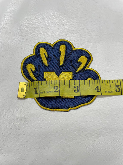 University of Michigan patch - 3.5" Vintage Embroidered iron / Sew on Patch