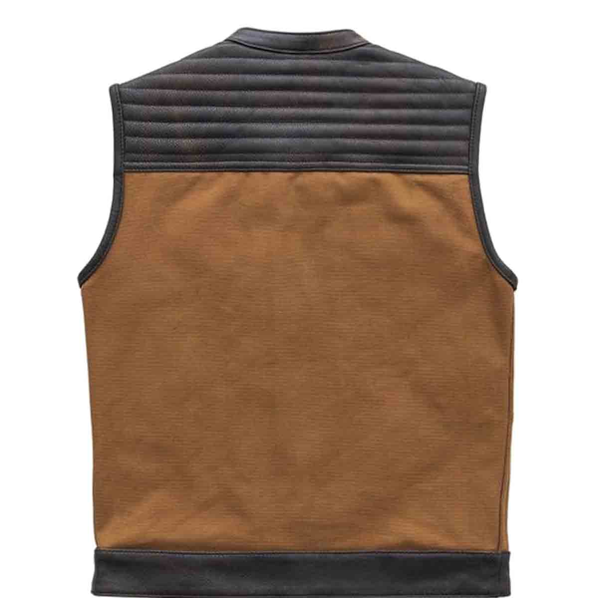 Distinctive Hunt Club Leather Vest with Premium Finish and Timeless Elegance