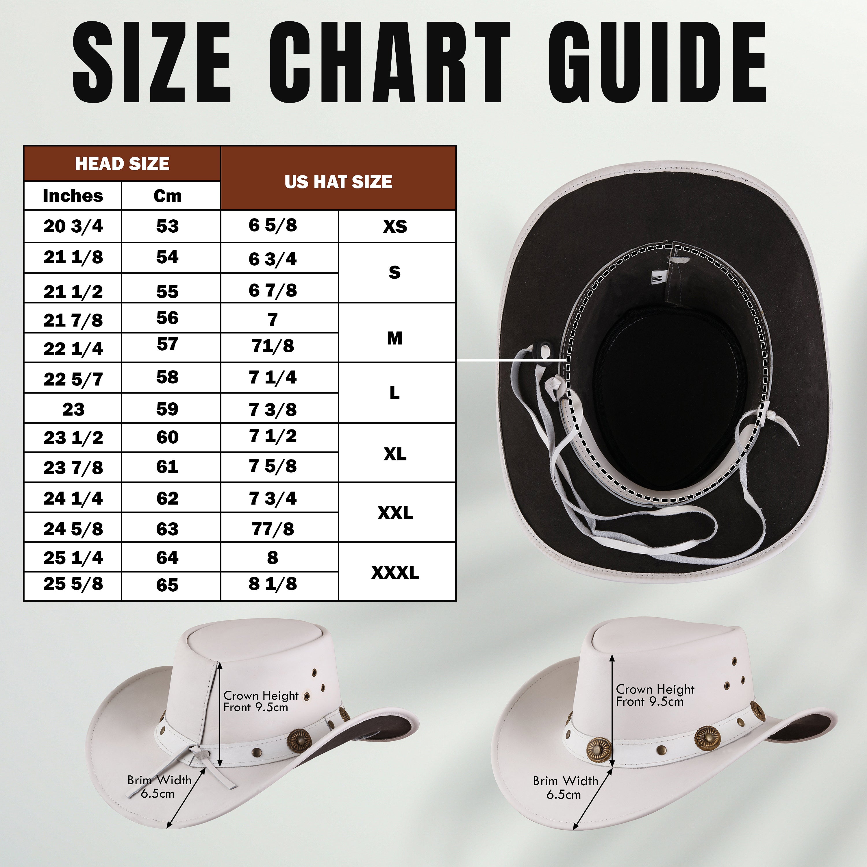 Handmade White Leather Cowboy Hat – Western Outback Style with Concho Band