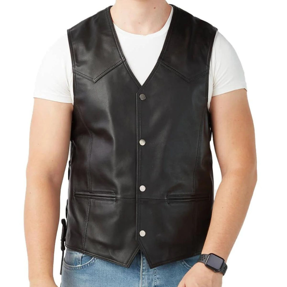 Erogenous Leather Vest for Men with Bold and Alluring Design