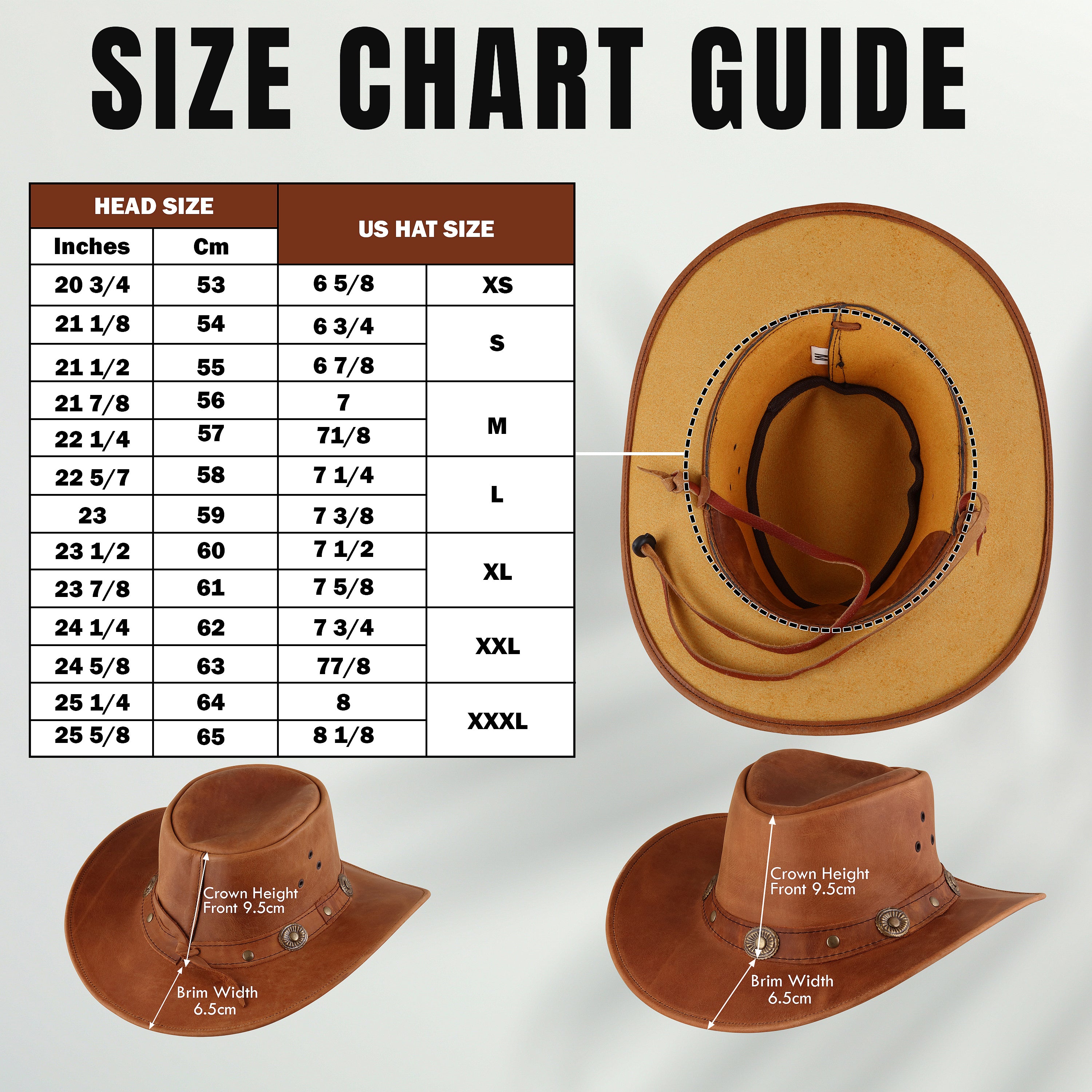 Vintage Brown Leather Cowboy Hat – Rustic Ranch Style, Unisex