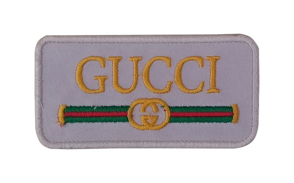 Stylish Embroidered Patch Iron on / Sew on Patch Gold - Red - Green